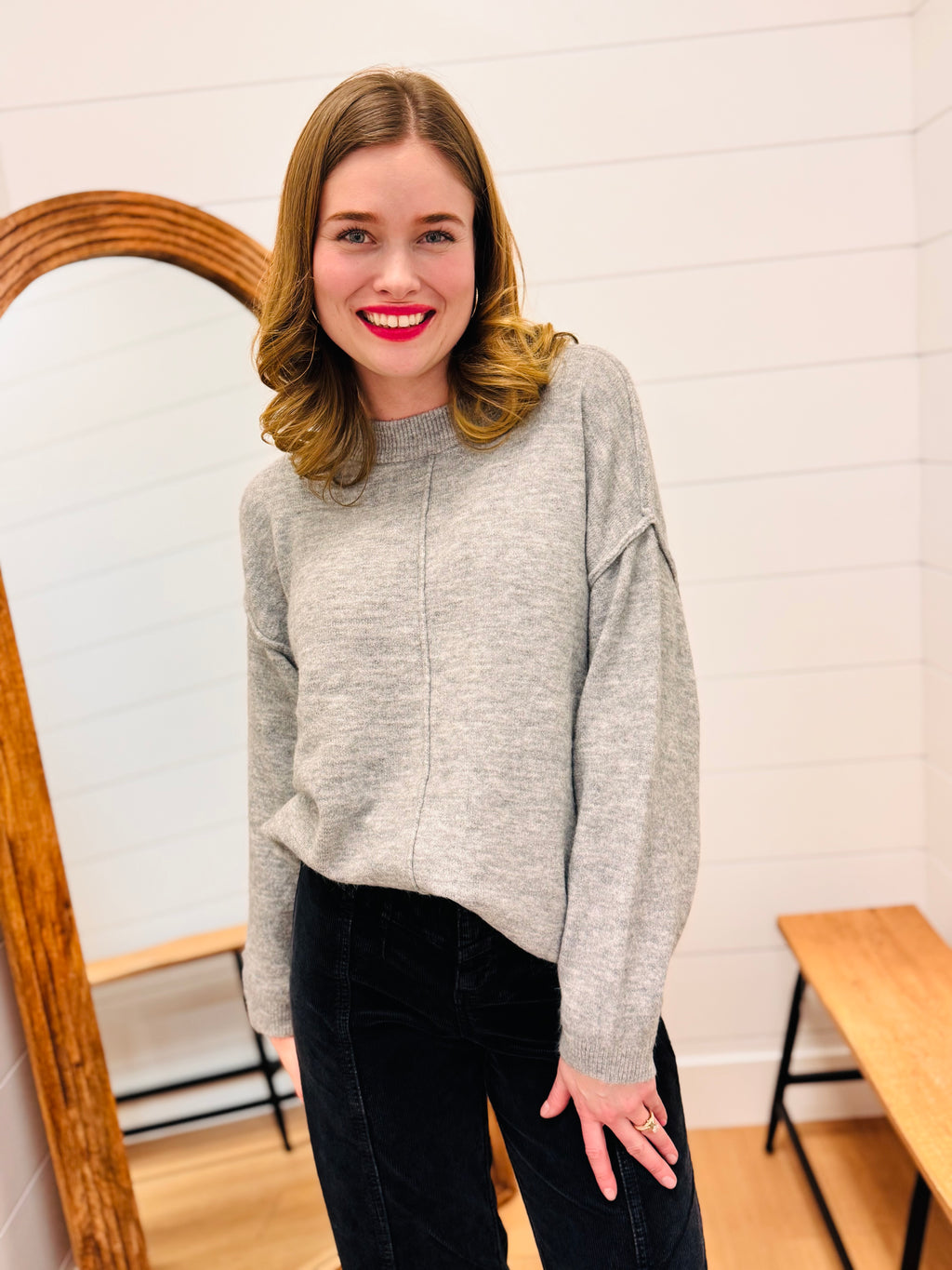 Front Seam Sweater