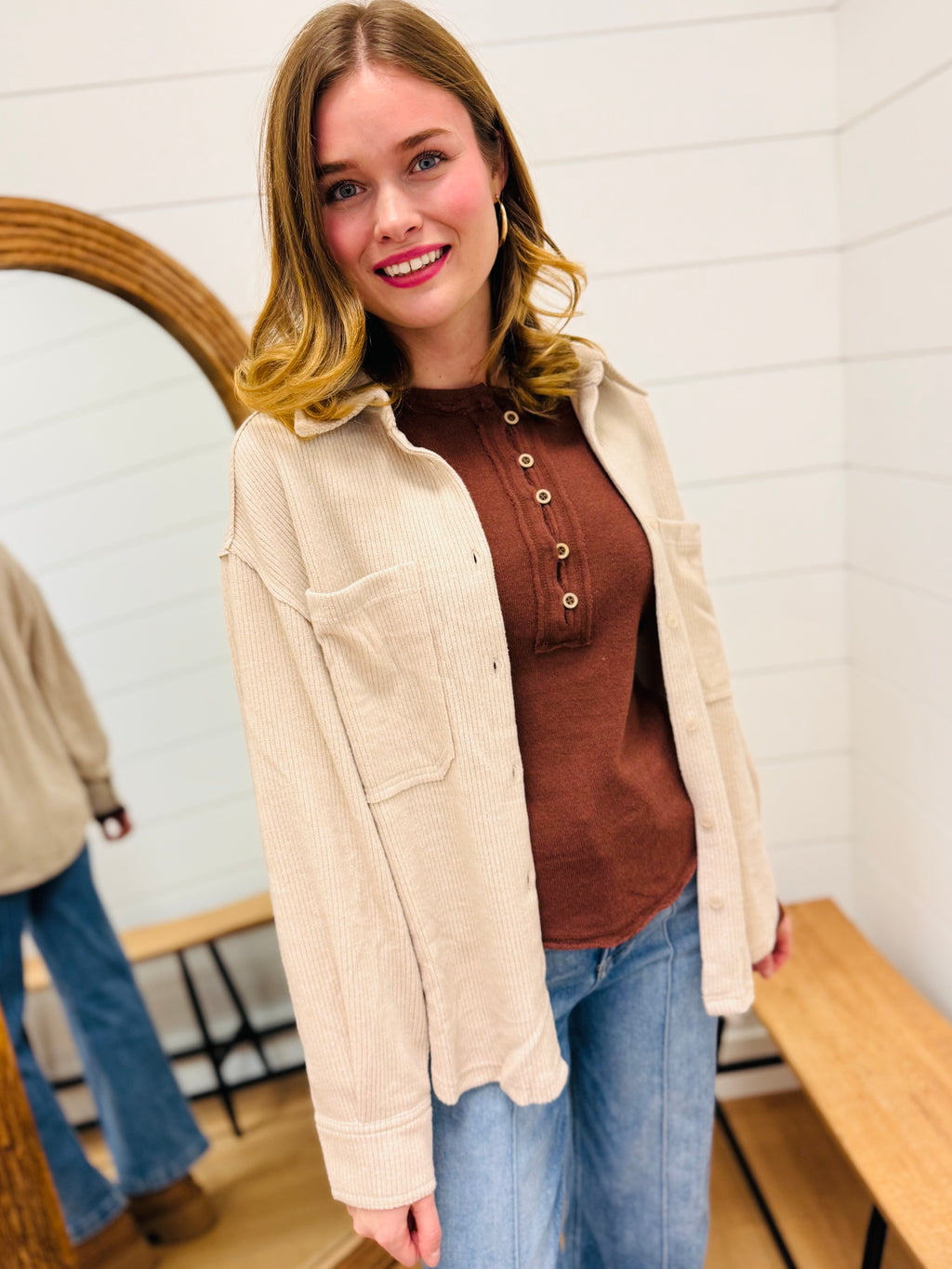 Oversized Cozy Button Down Shacket