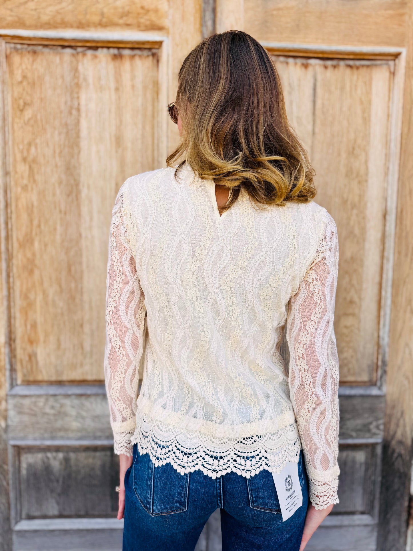 Crochet Trim Lace Top