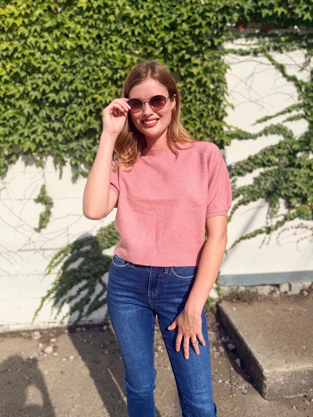 Chic Short Sleeved Sweater