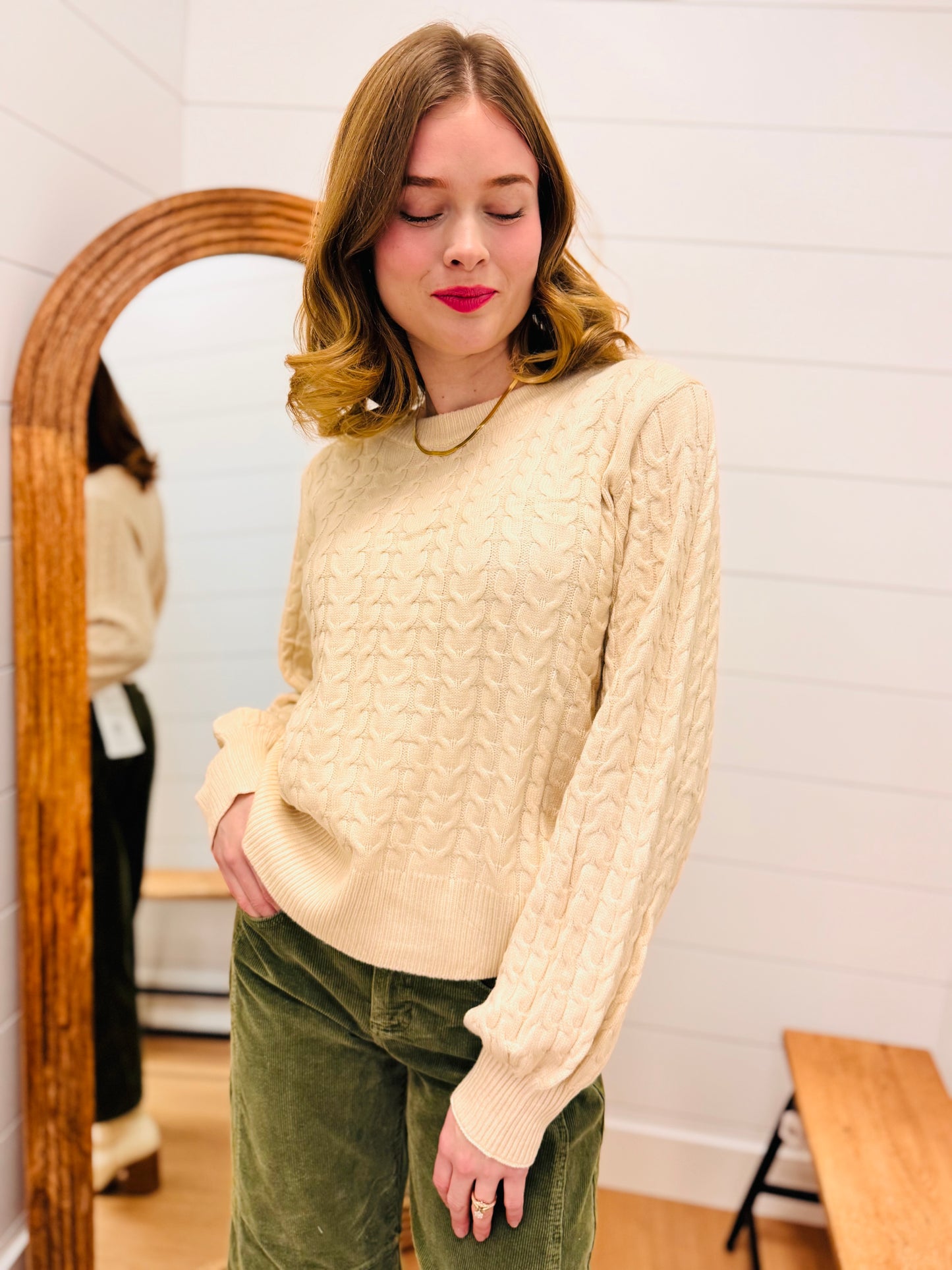 Soft Cable Knit Sweater