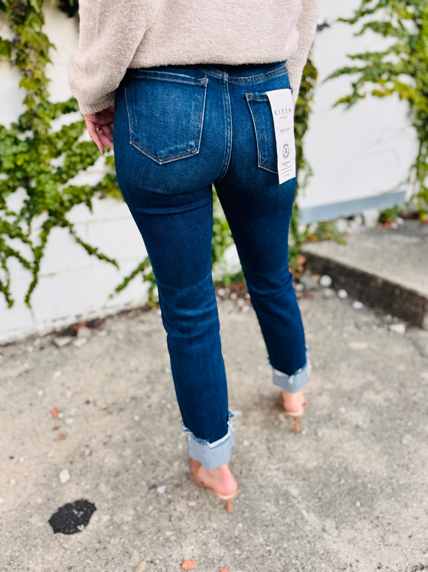 Dark Wash High Rise Denim - Risen