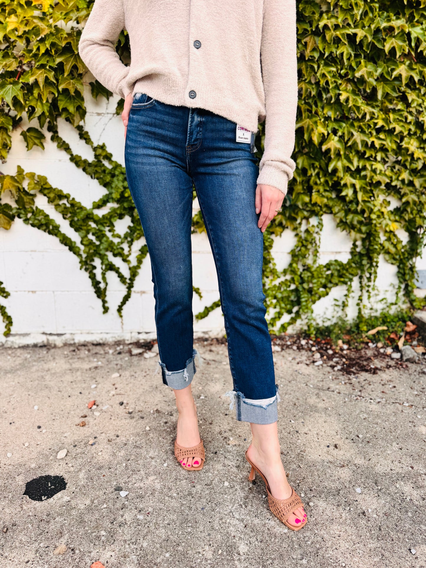 Dark Wash High Rise Denim - Risen