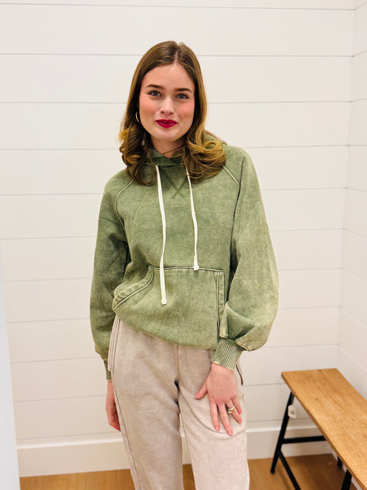 Vintage Wash Fleece Hoodie