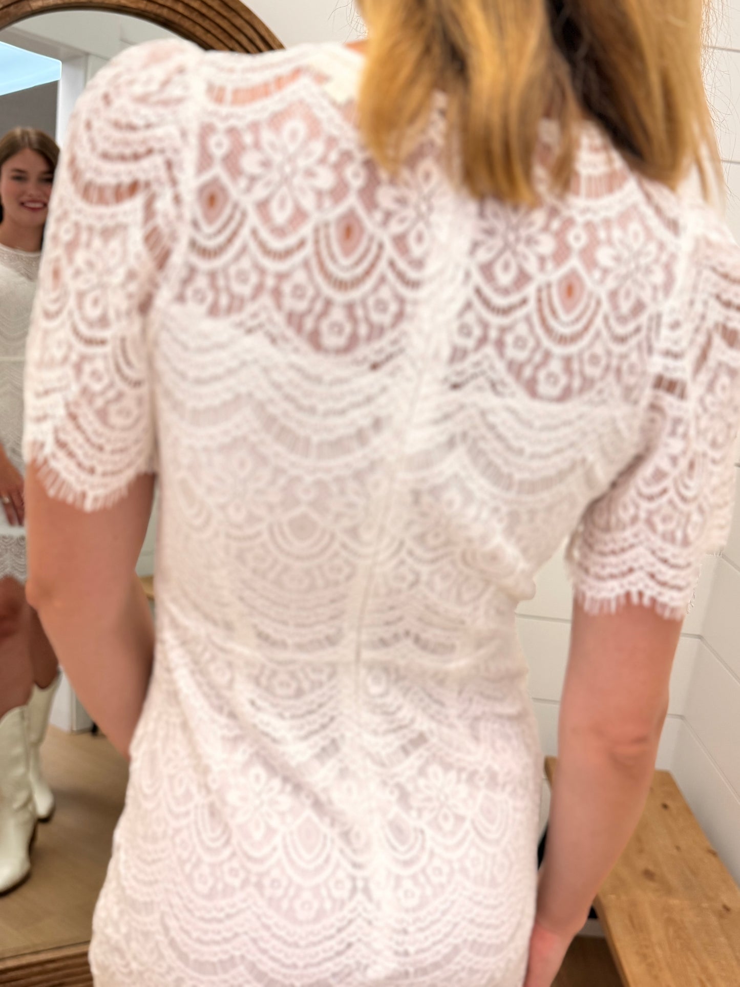 Lace Dress with S/S