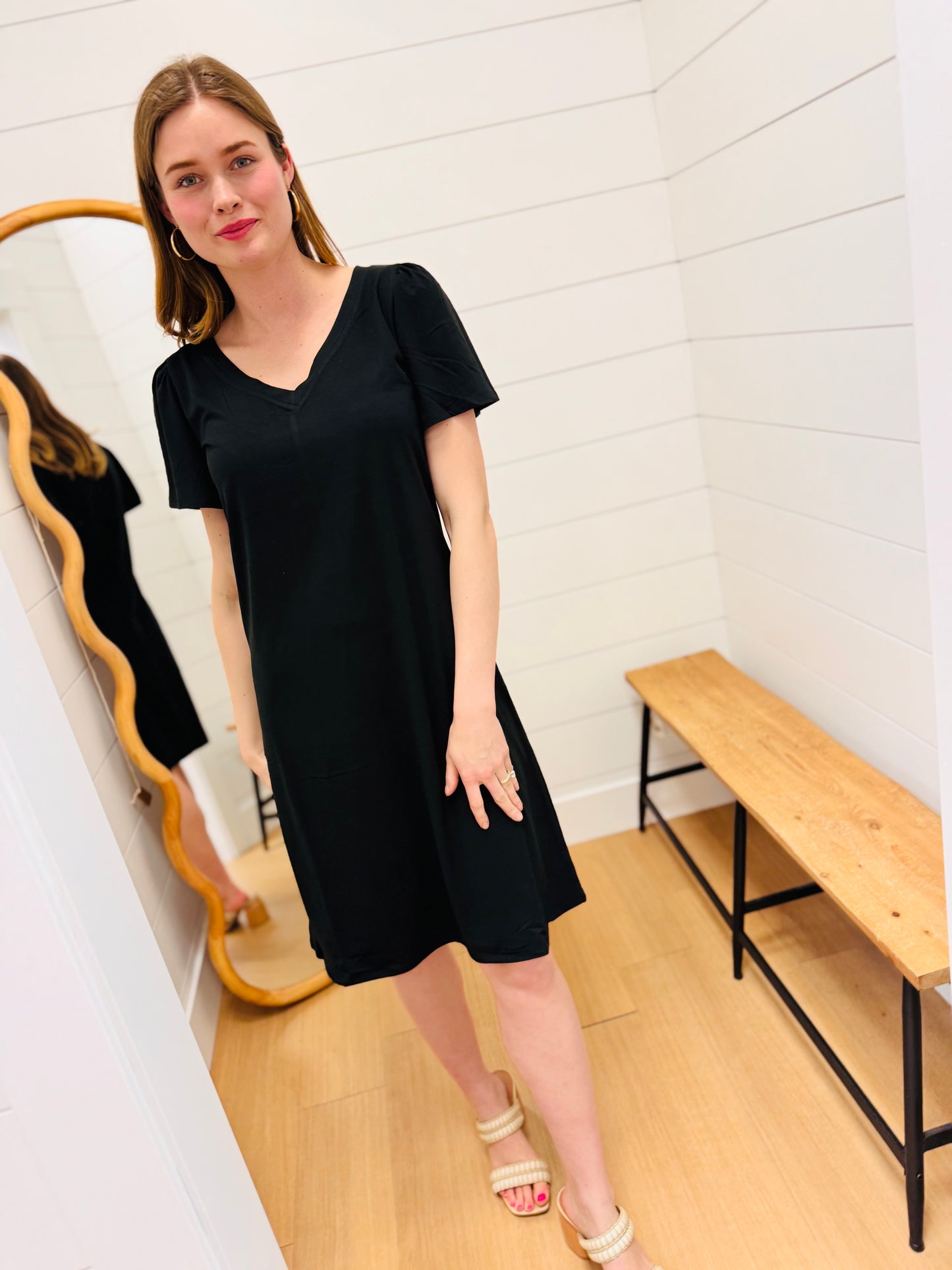 Ruffle Sleeve Dress