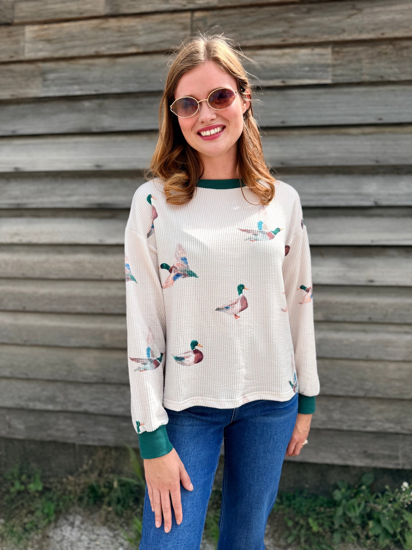 Mallard Duck Crew Neck Pullover
