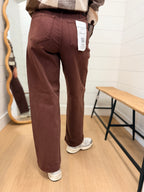 Adjustable Waist Band Jeans with Pleats - Risen