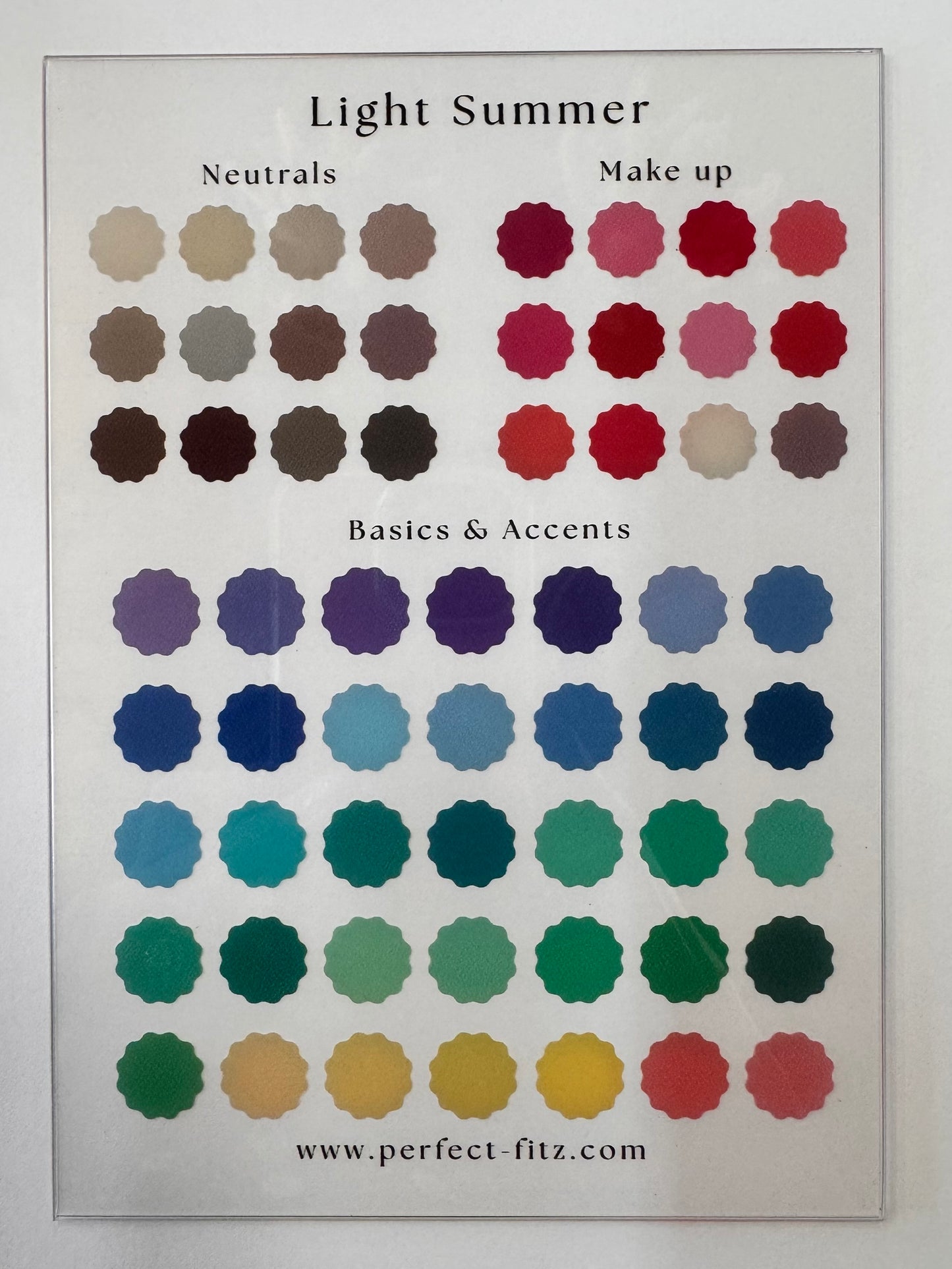Color Season Clear Card