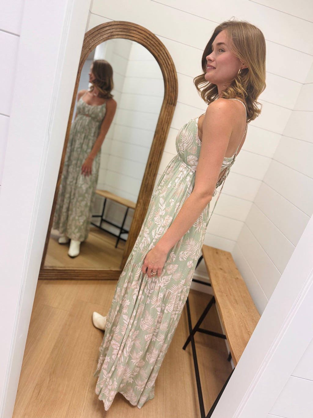 Leaf Me Maxi Dress
