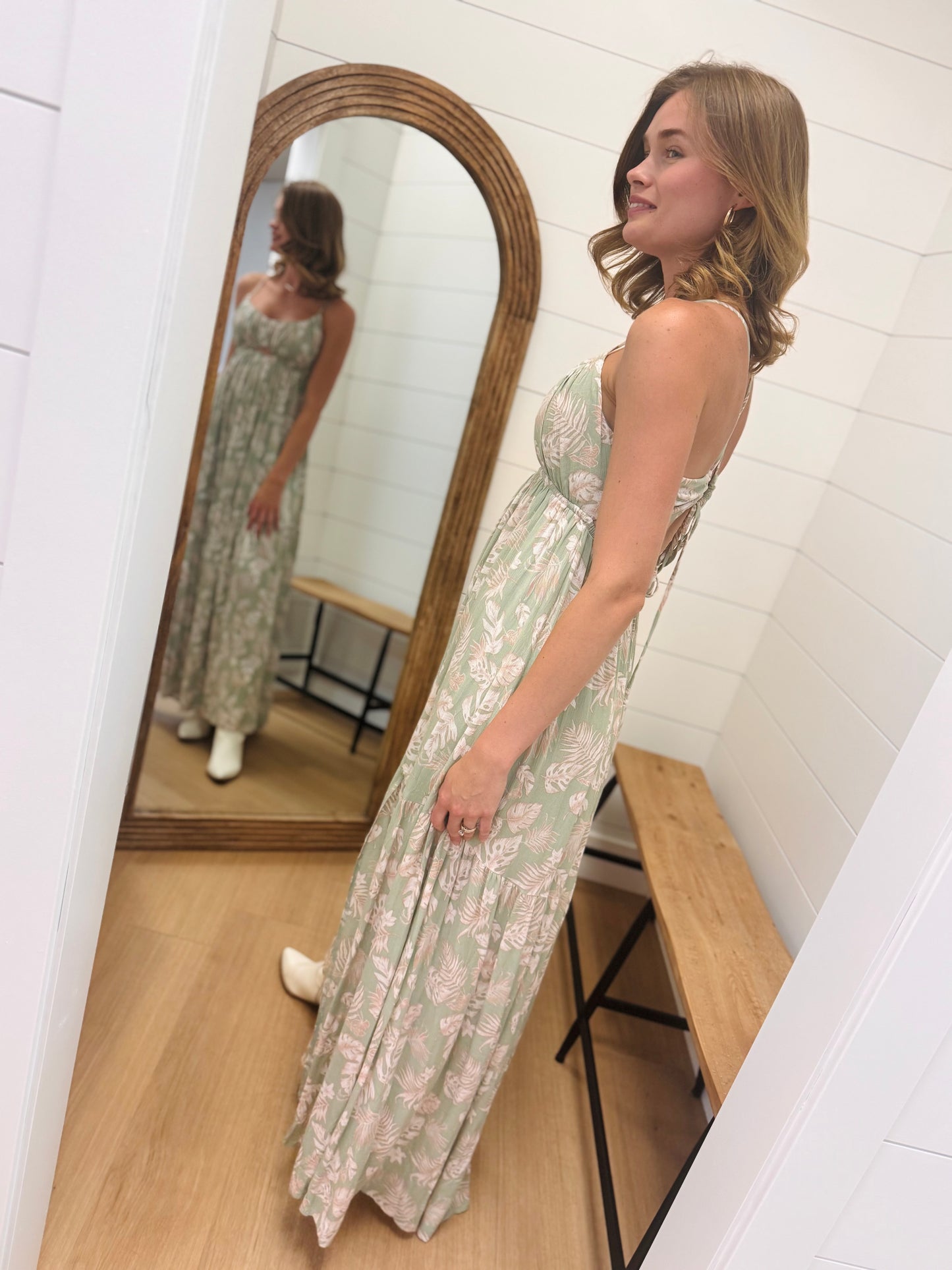 Leaf Me Maxi Dress