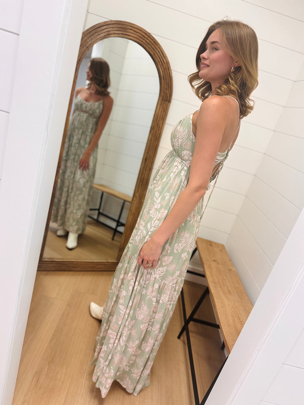 Leaf Me Maxi Dress