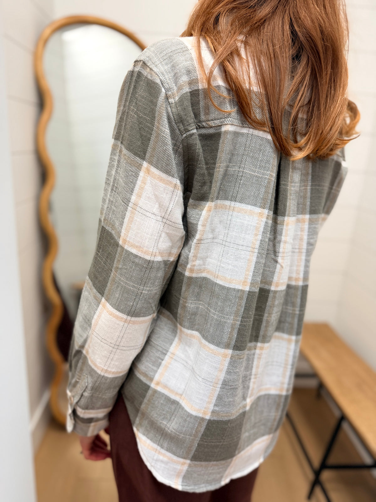 Flannel Button Down Top