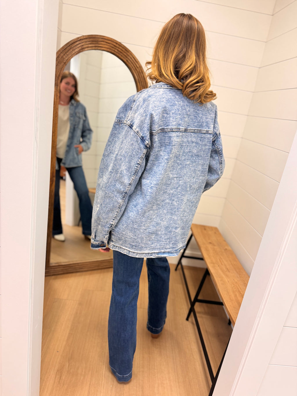 Oversized Acid Wash Denim Jacket