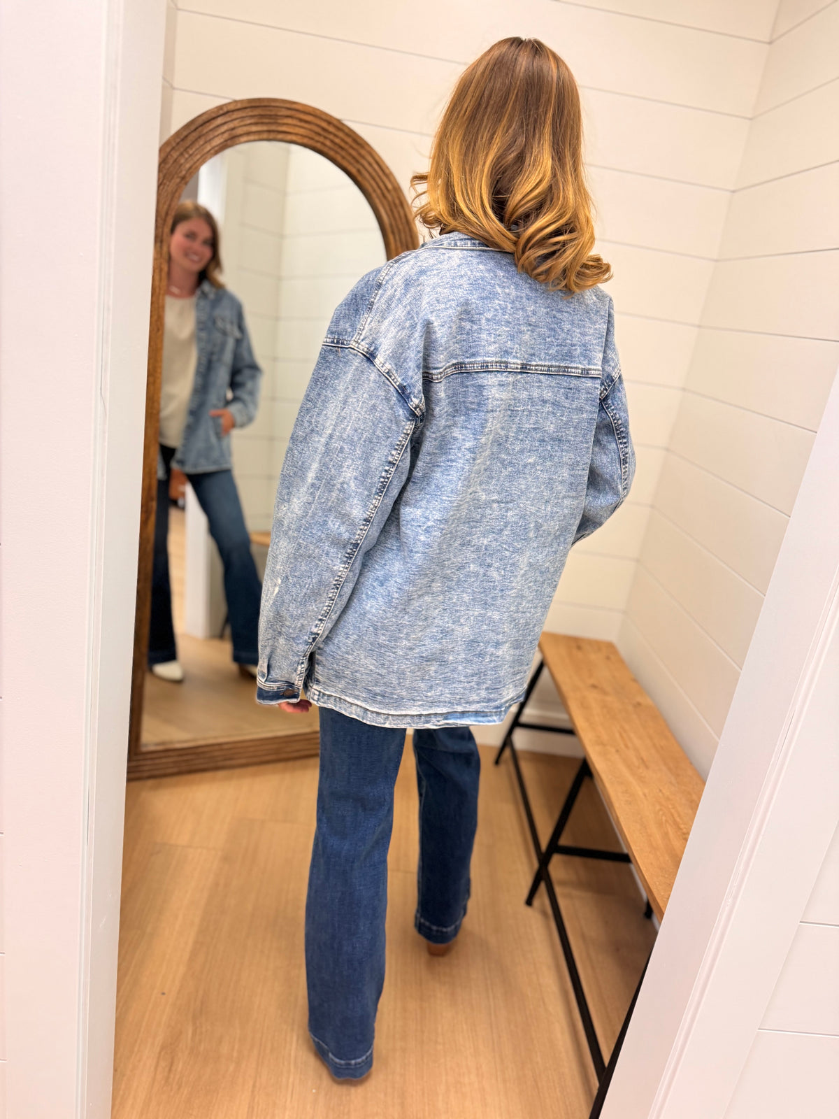 Oversized Acid Wash Denim Jacket