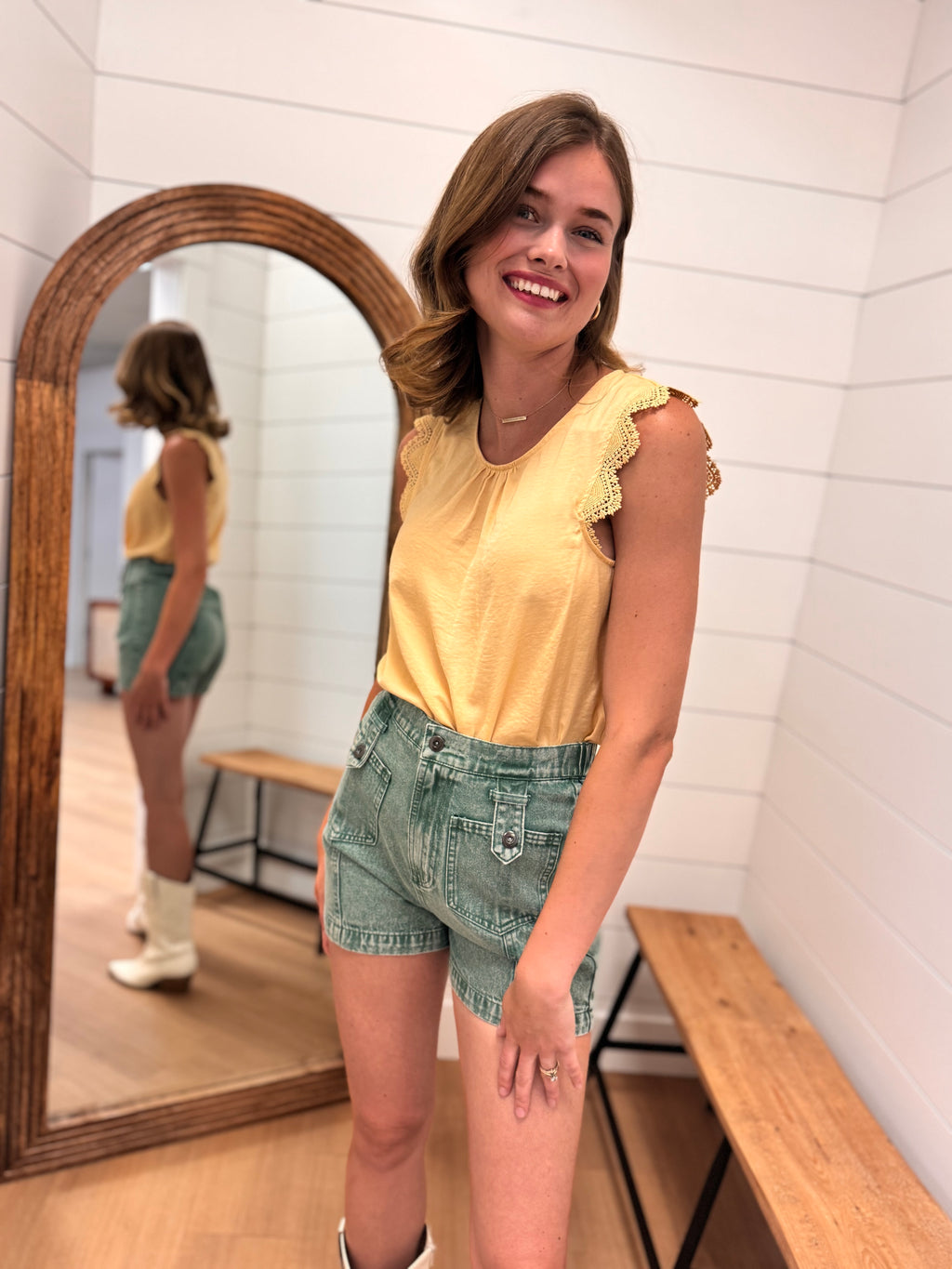 Lace Trim Tank
