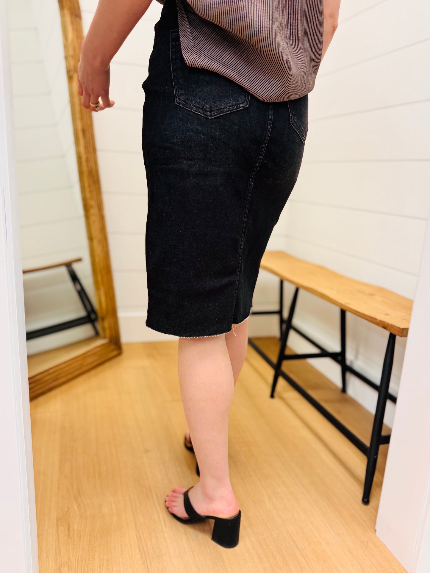 High Rise Midi Skirt - Risen
