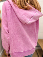 Vintage Wash Oversized 1/4 Zip Hoodie
