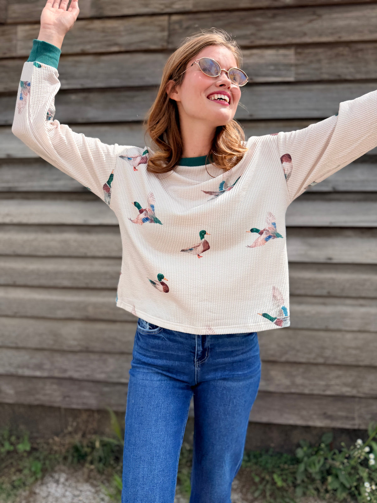 Mallard Duck Crew Neck Pullover