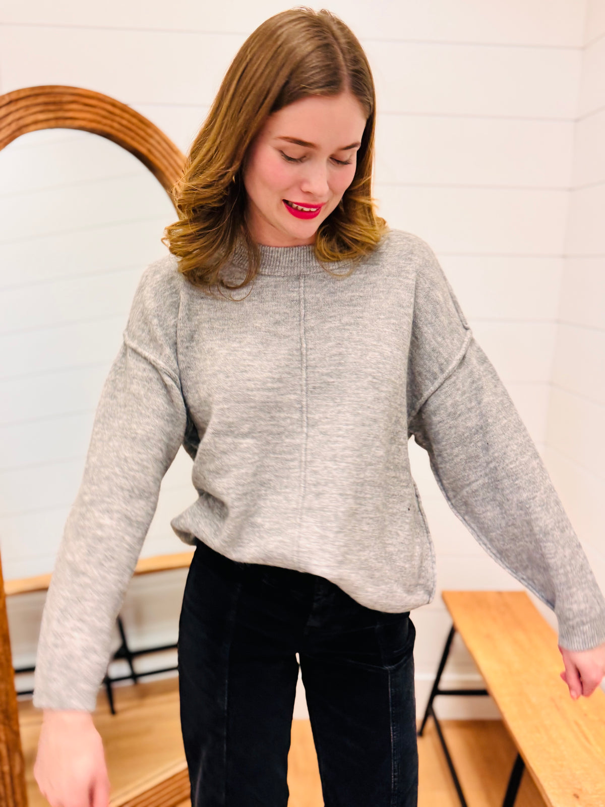 Front Seam Sweater