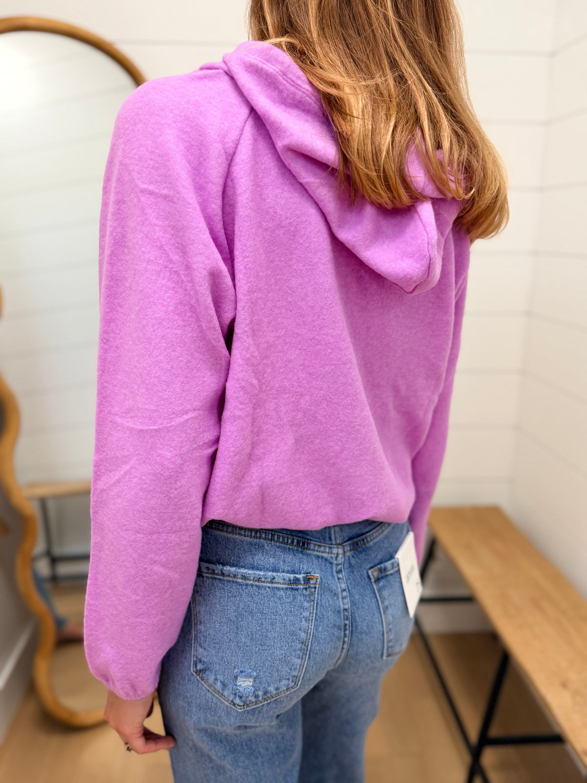 Brushed Hacci Melange Hoodie