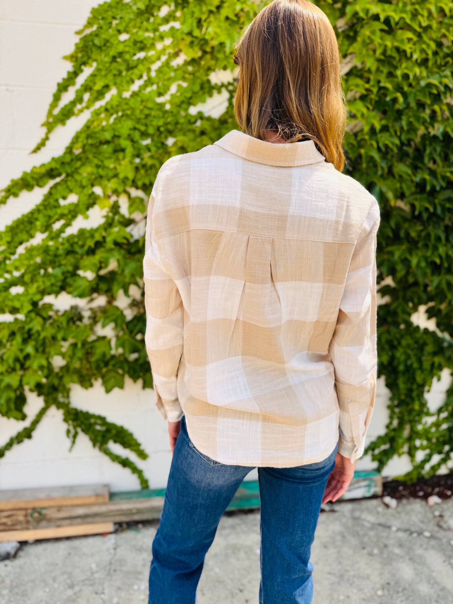 Button-down Long Sleeve Flannel Shirt