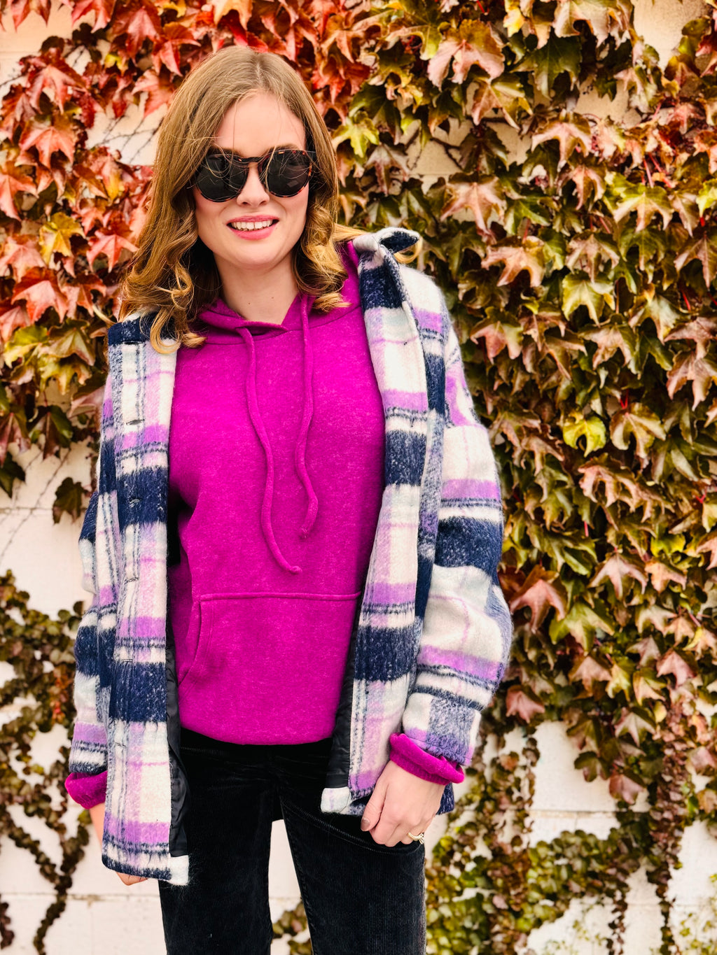 Brushed Hacci Melange Hoodie Sweater