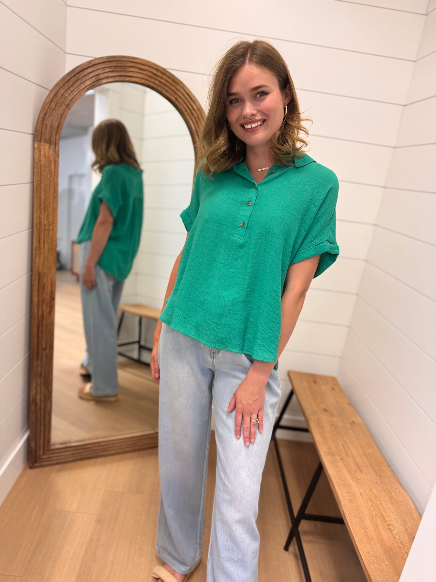 High Rise Relaxed Fit "Jean" - Risen