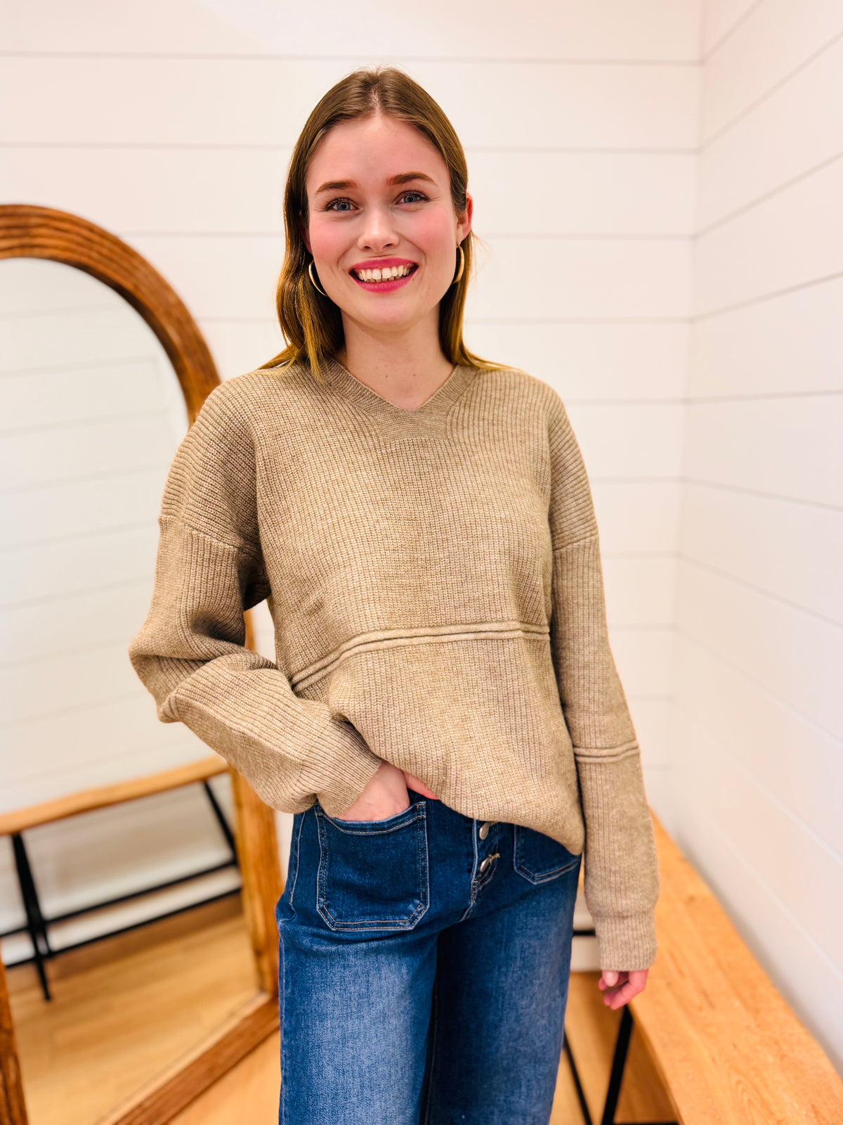 Cozy Sweater Hoodie Top