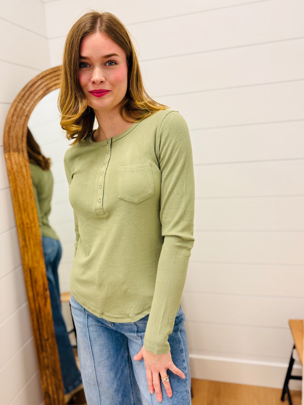 Soft Cozy Brushed Ribbed Knit Top