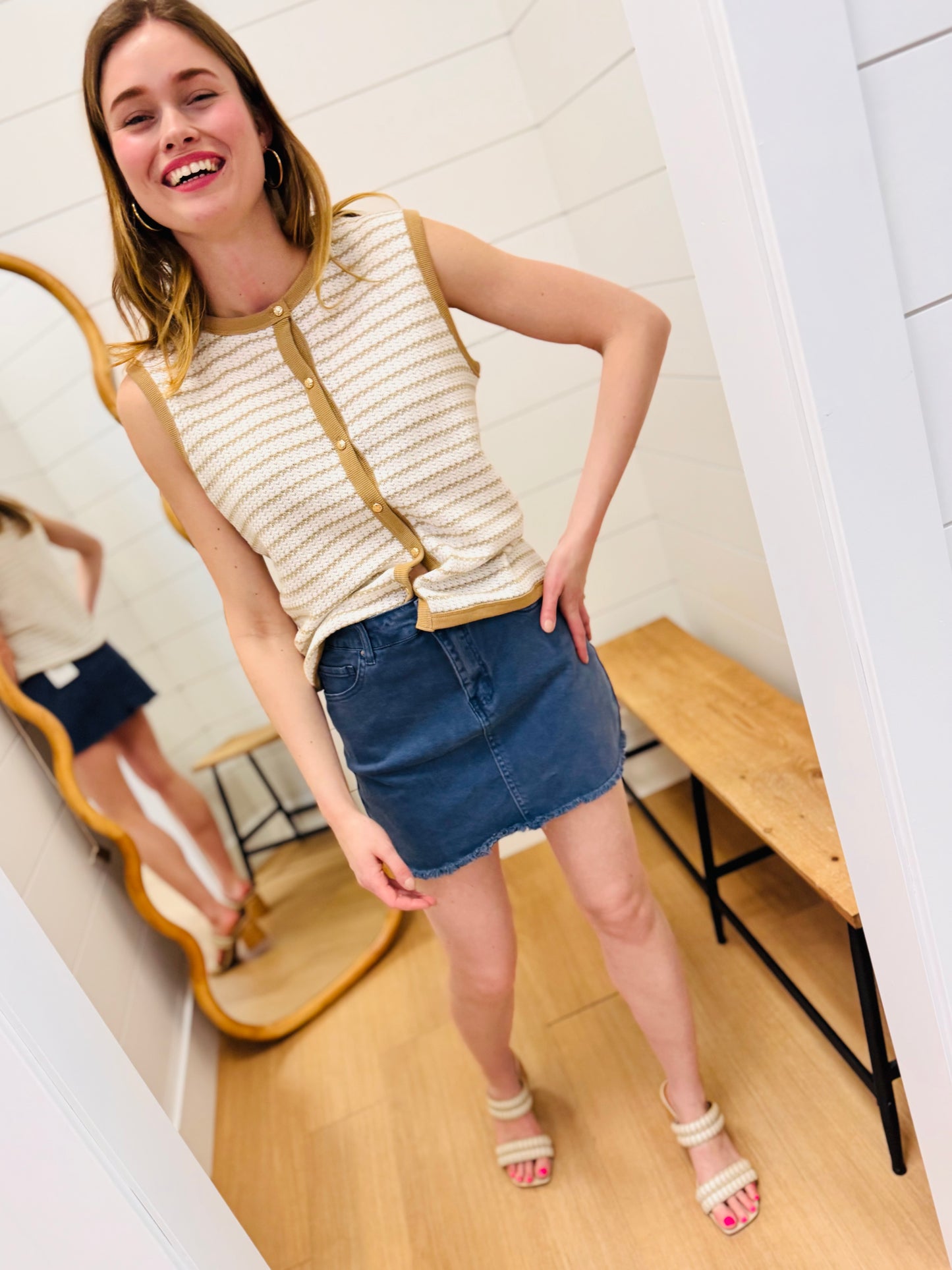 Indigo Mini Skirt