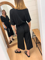 Black Wrap Jumper
