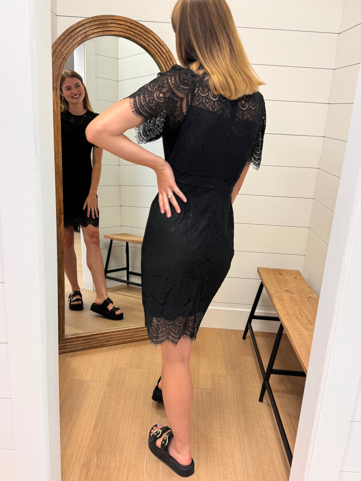 Lace Dress with S/S