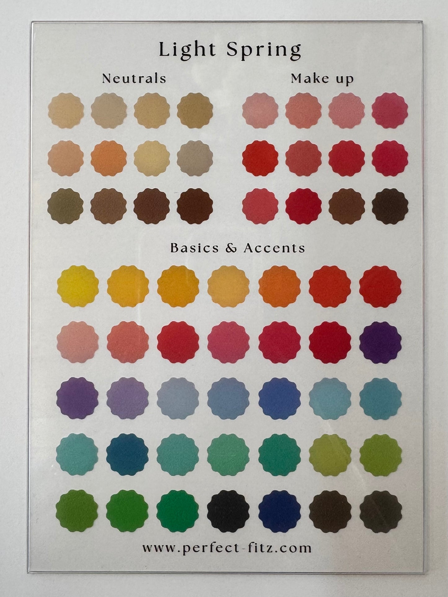 Color Season Clear Card