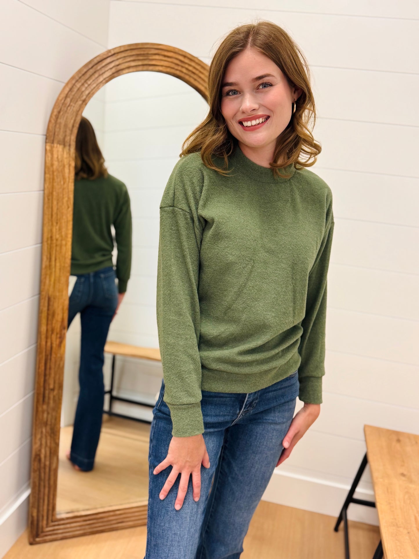 Olive Pullover Sweater