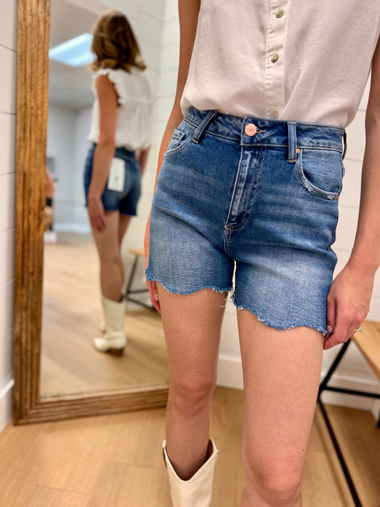 High Rise Relaxed Fit Shorts - Risen