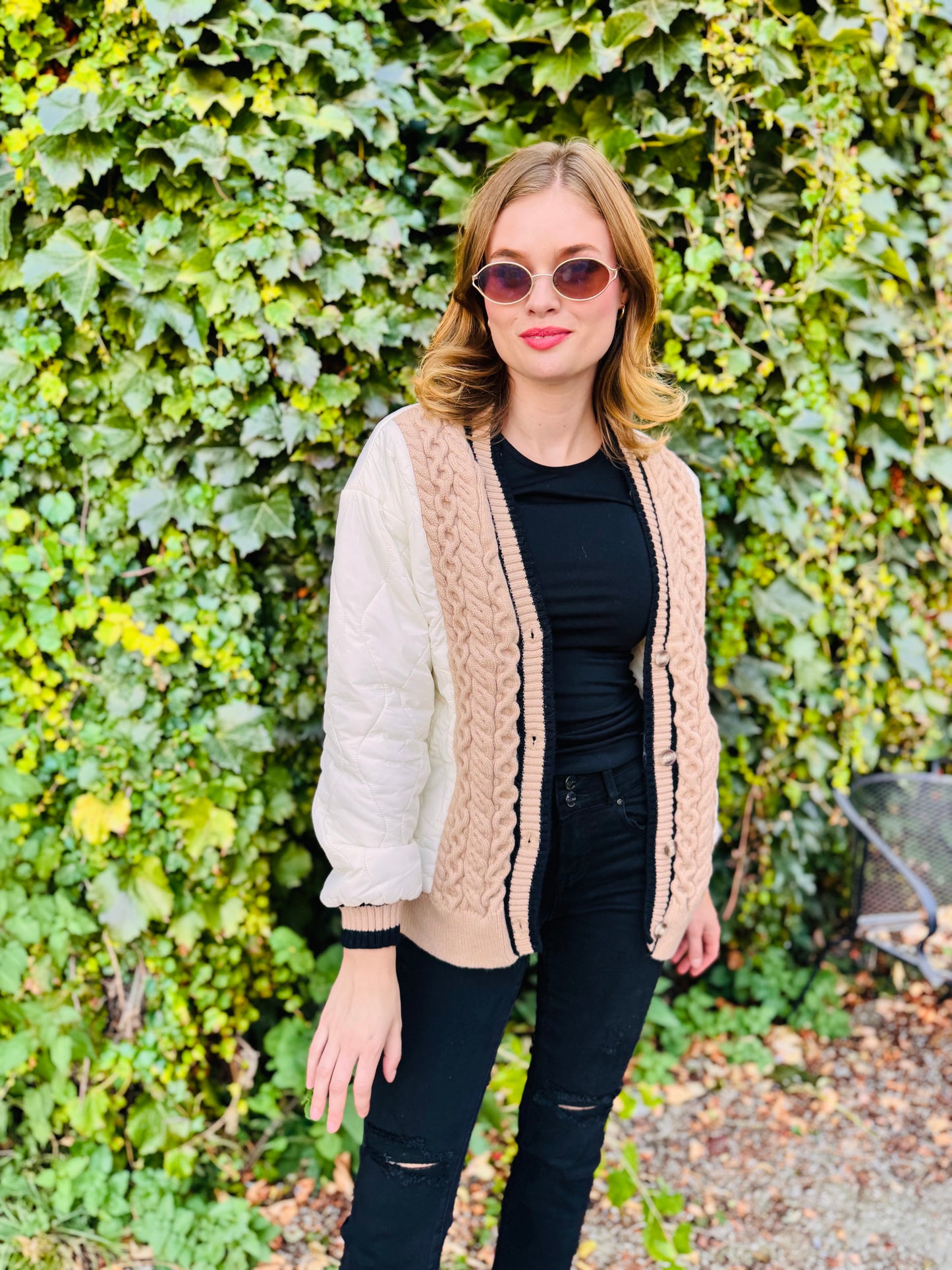 Multi Color Button Down Long Sleeve Jacket