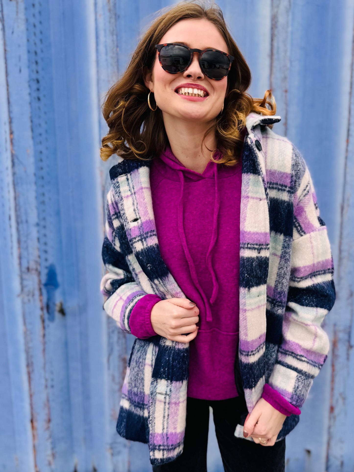 Soft Oversized Plaid Shacket