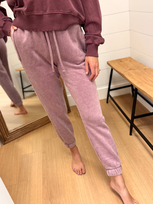 Washed and Worn Jogger Sweatpants