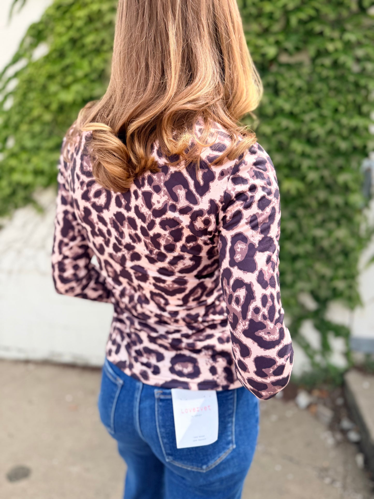 Leopard Long Sleeve Slim Top