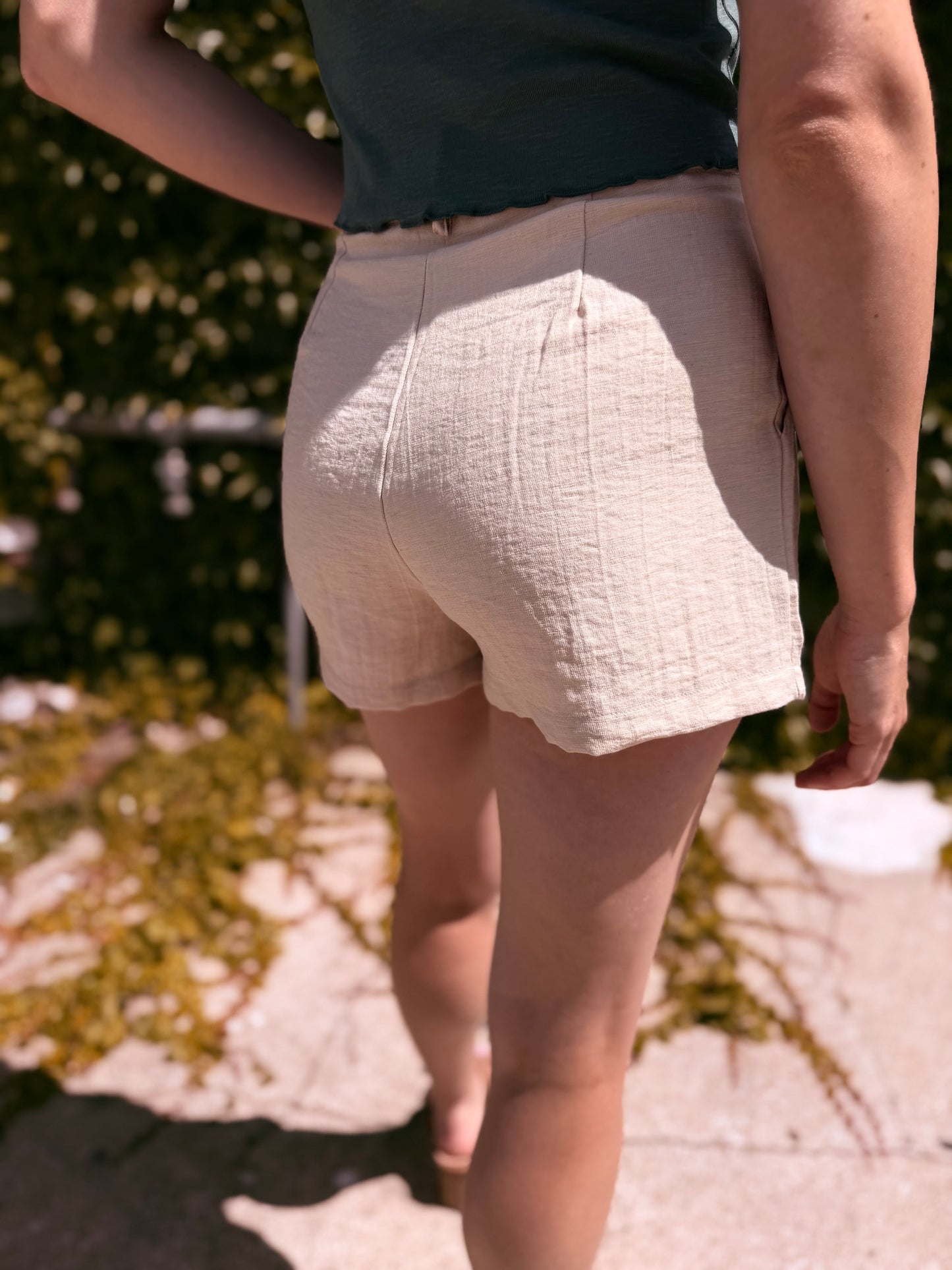 The Resort Linen Short - Khaki