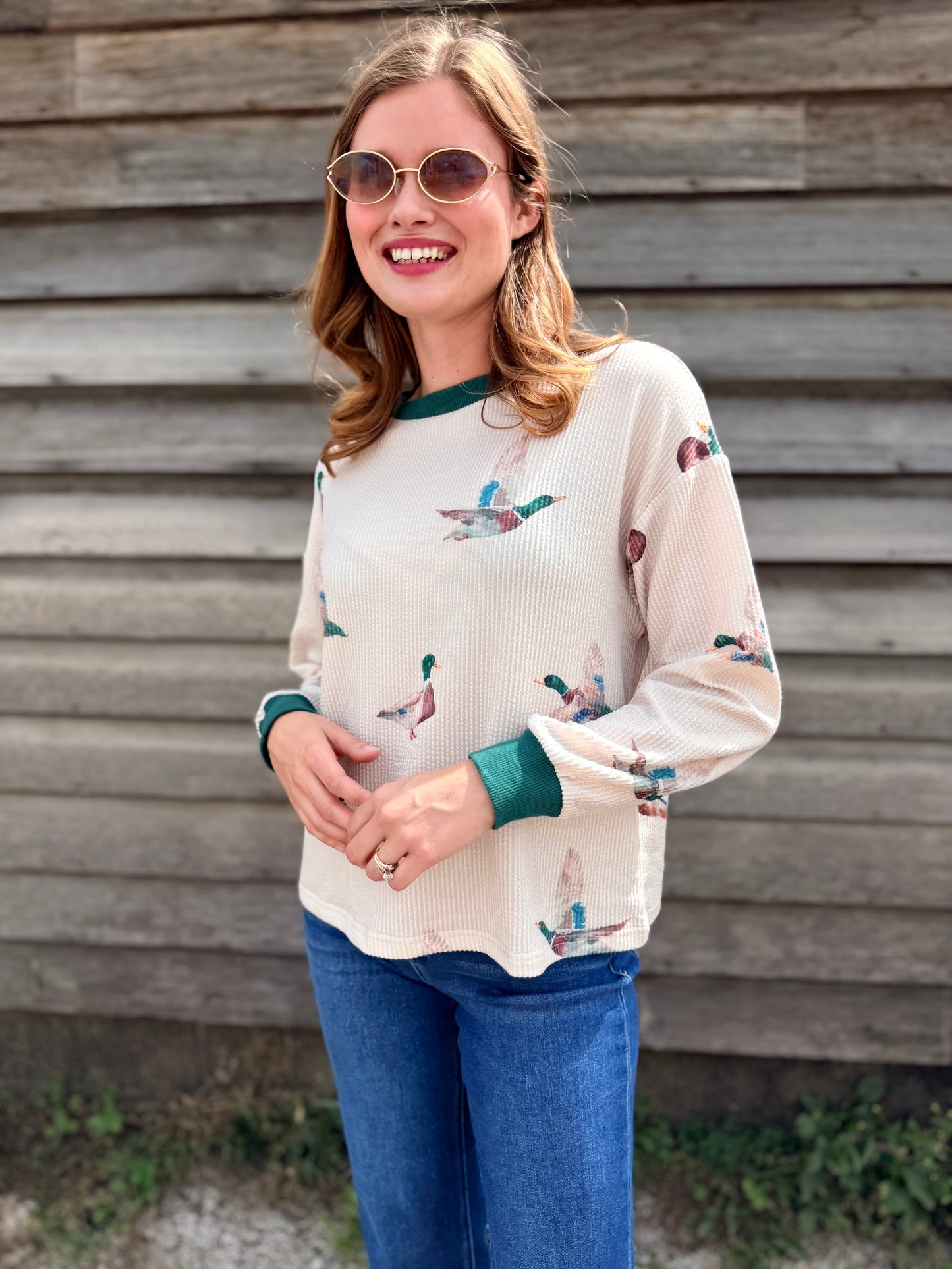 Mallard Duck Crew Neck Pullover