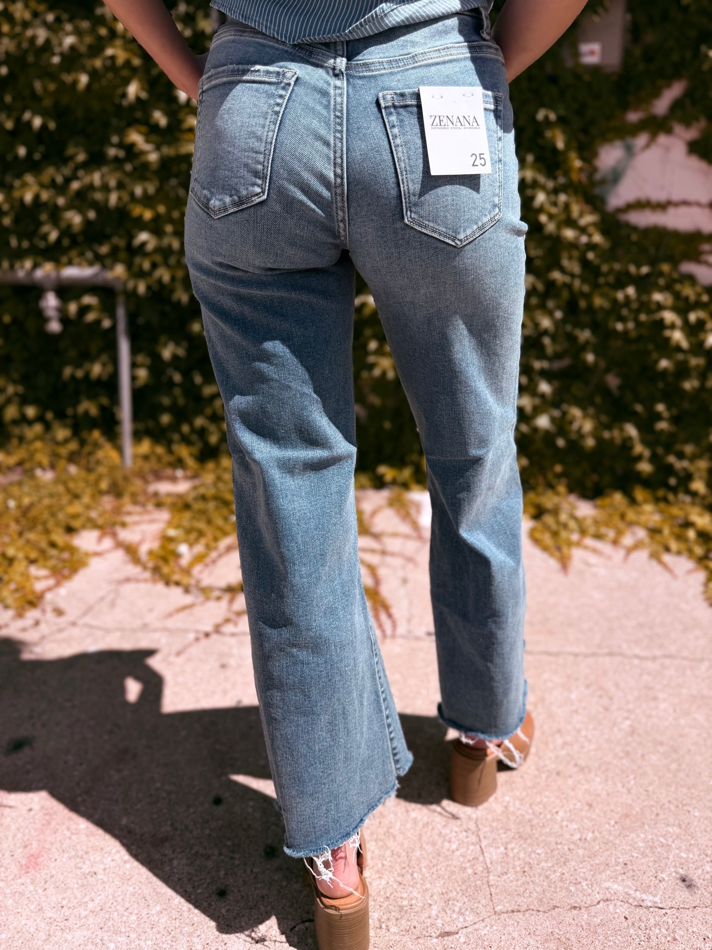 High Rise Flare Bottom Jeans