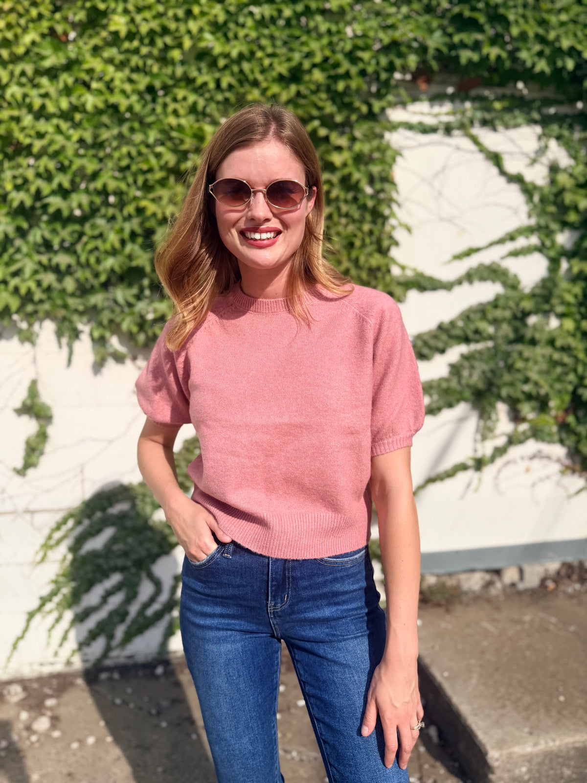 Chic Short Sleeved Sweater