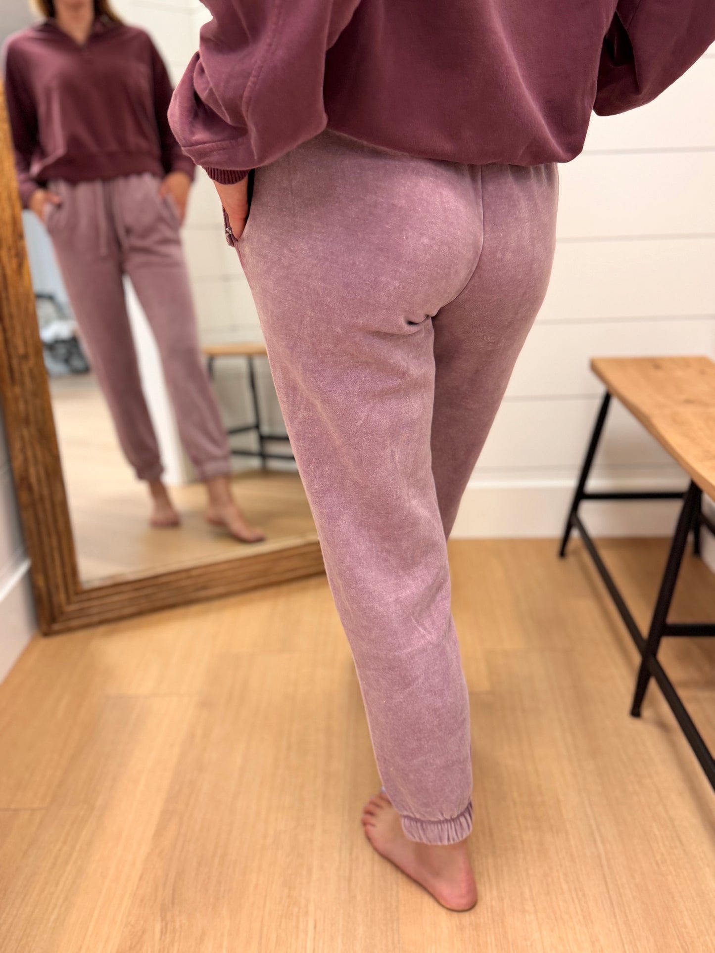 Washed and Worn Jogger Sweatpants