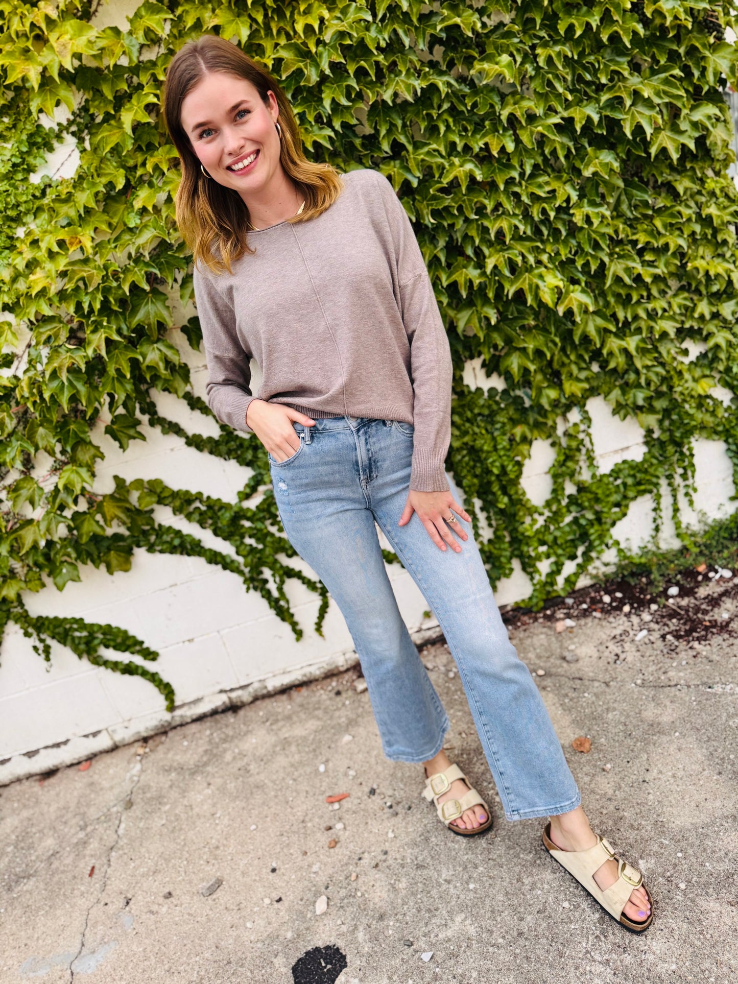 High Rise Ankle Flare Jeans - Risen
