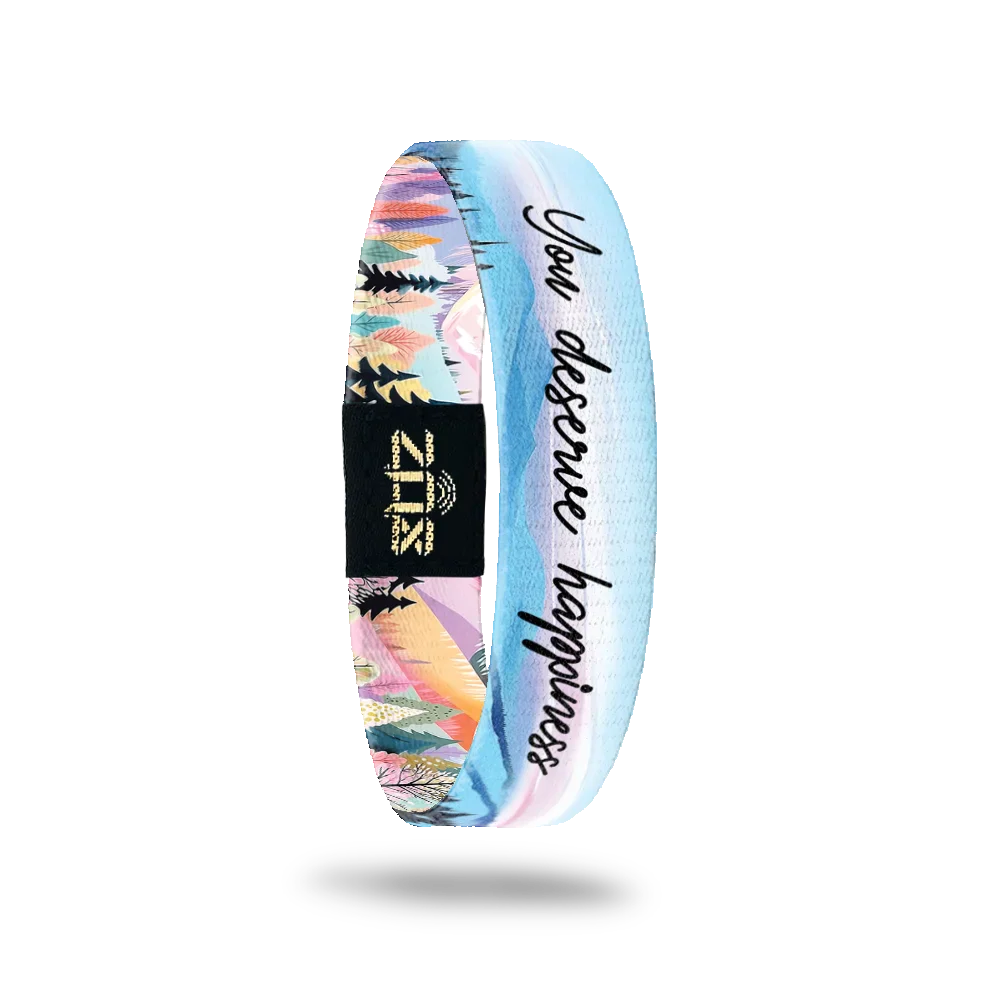 You Deserve Happiness - Interactive ZOX Bracelet Positive Affirmation
