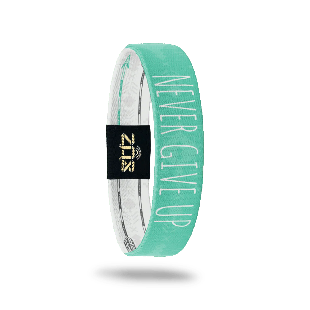 Never Give Up- Interactive ZOX Bracelet Positive Affirmation