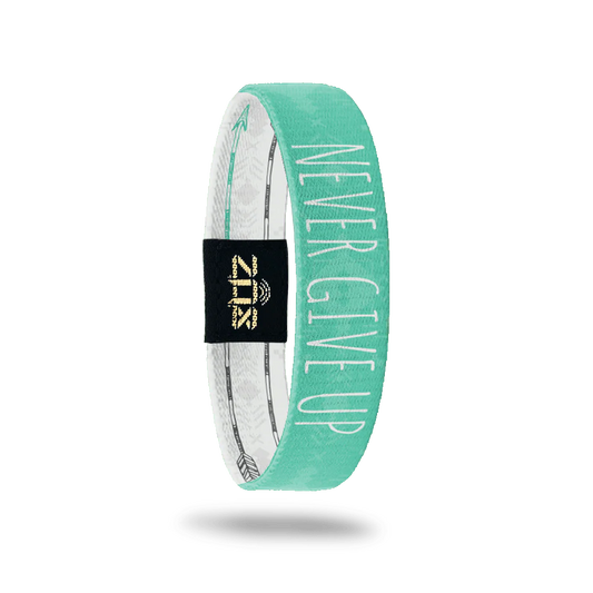 Never Give Up- Interactive ZOX Bracelet Positive Affirmation